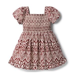 DISNEY MOANA IKAT SMOCKED DRESS